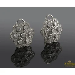 PENDIENTES Pendientes en oro blanco con brillantes