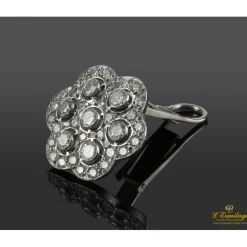 PENDIENTES Pendientes en oro blanco con brillantes