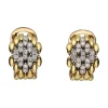 PENDIENTES Pendientes en oro amarillo y brillantes.