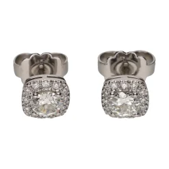 PENDIENTES Pendientes en oro blanco con brillantes.