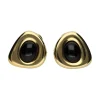 PENDIENTES Pendientes firmados por joaquin berao en oro amarillo con onix.