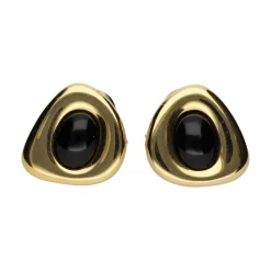 PENDIENTES Pendientes firmados por joaquin berao en oro amarillo con onix.