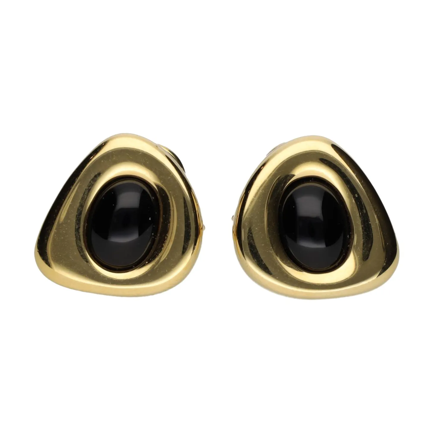 PENDIENTES Pendientes firmados por joaquin berao en oro amarillo con onix.