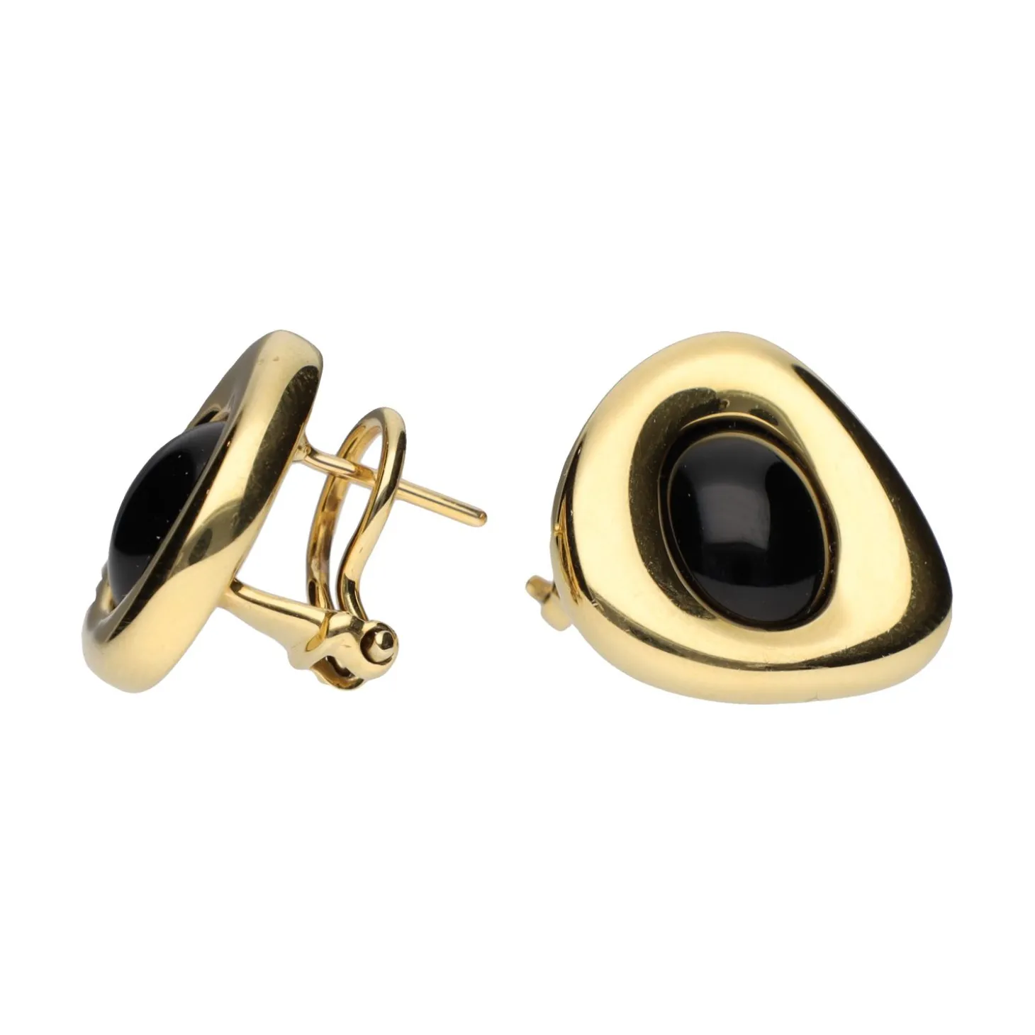 PENDIENTES Pendientes firmados por joaquin berao en oro amarillo con onix.