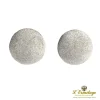 PENDIENTES Pendientes media bola oro blanco cuajado de diamantes