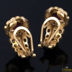 PENDIENTES Pendientes oro amarillo rubíes y diamantes