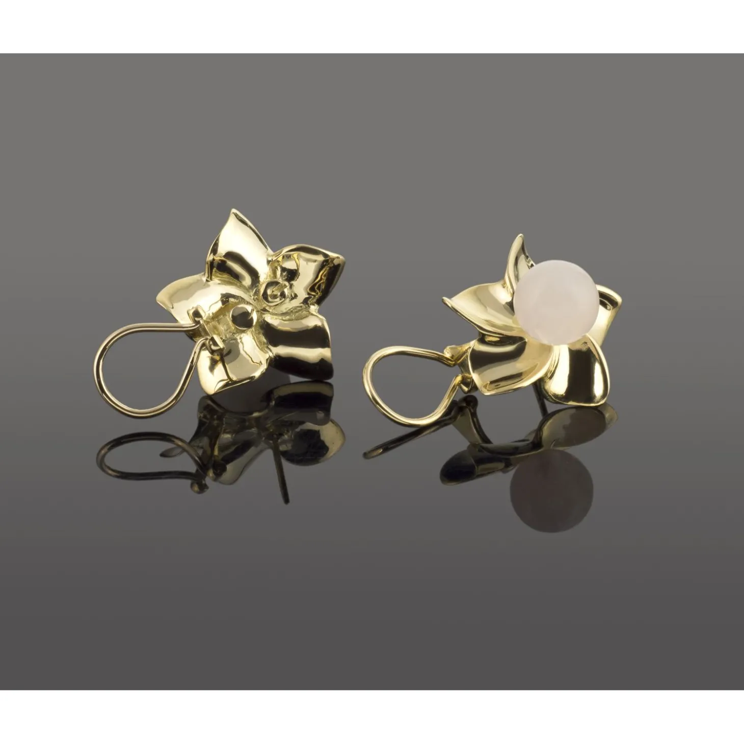 PENDIENTES Pendientes oro amarillo piedra luna