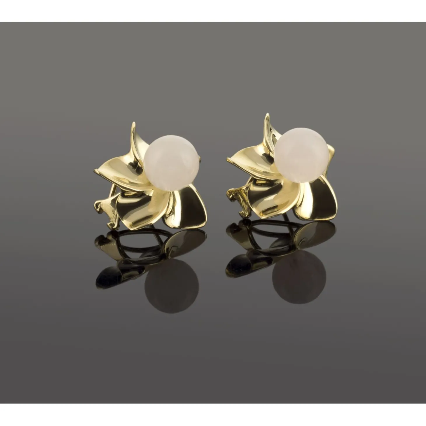 PENDIENTES Pendientes oro amarillo piedra luna