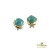 PENDIENTES Pendientes oro amarillo y turquesas