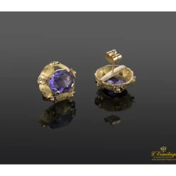 PENDIENTES Pendientes oro amarillo amatistas