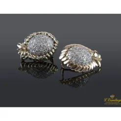 PENDIENTES Pendientes oro amarillo oro amarillo y cuajado de diamantes.