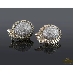 PENDIENTES Pendientes oro amarillo oro amarillo y cuajado de diamantes.