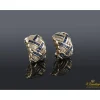PENDIENTES Pendientes oro amarillo zafiros y diamantes