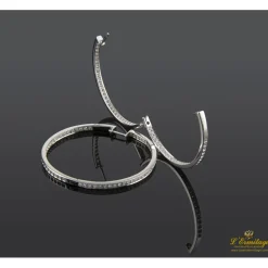 PENDIENTES Pendientes oro blanco y diamantes criollas