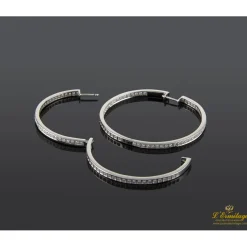 PENDIENTES Pendientes oro blanco y diamantes criollas