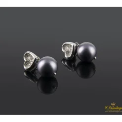 PENDIENTES Pendientes oro blanco perla y diamantes