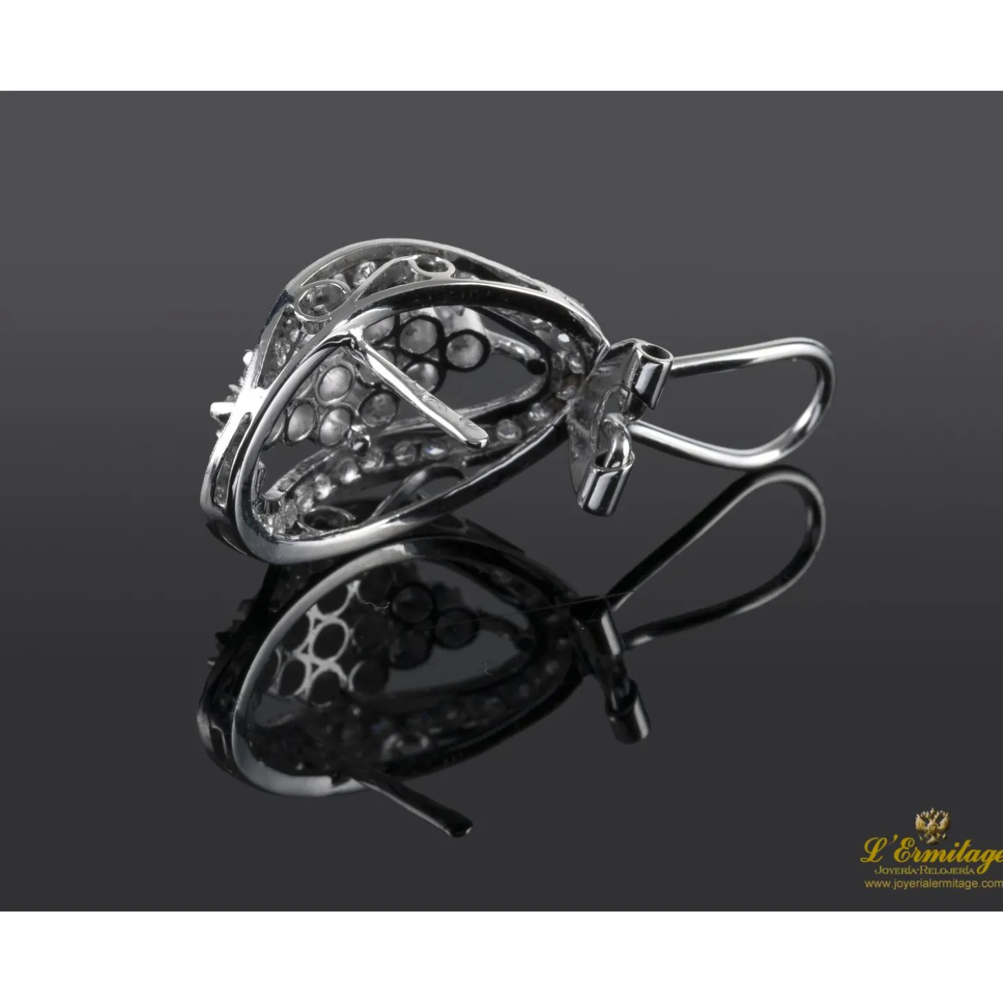 PENDIENTES Pendientes oro blanco amarillo y zirconitas.