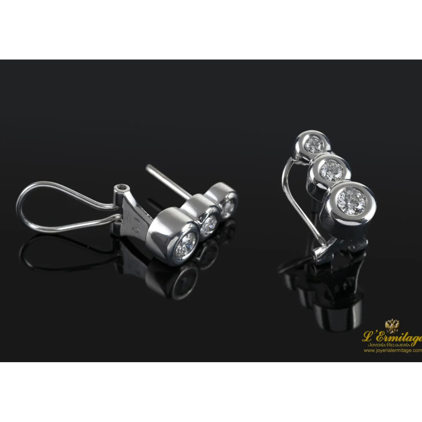 PENDIENTES Pendientes oro blanco y diamantes
