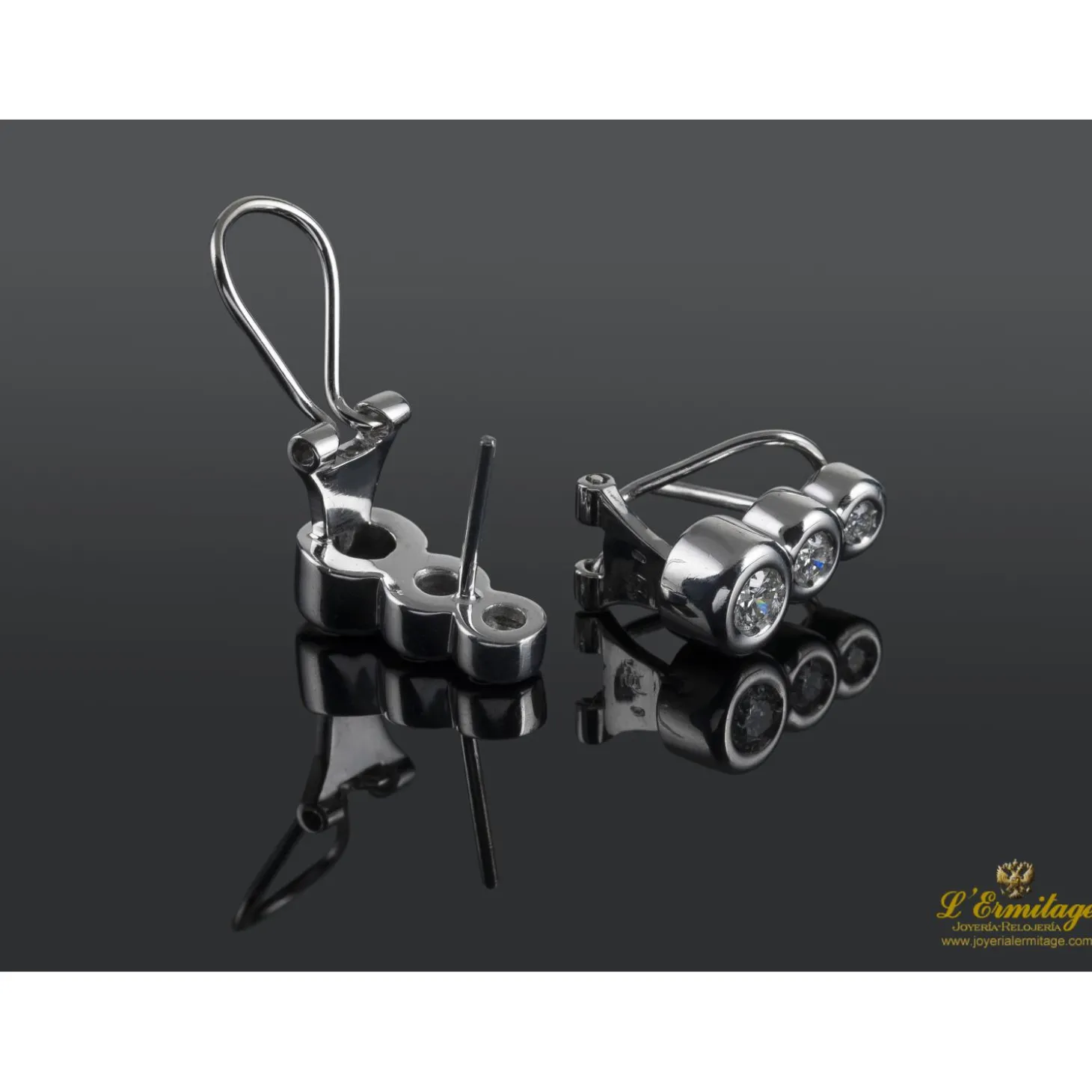 PENDIENTES Pendientes oro blanco y diamantes