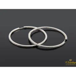 PENDIENTES Pendientes oro blanco y diamantes criollas