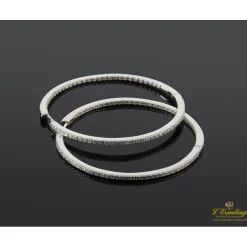 PENDIENTES Pendientes oro blanco y diamantes criollas
