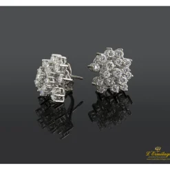 PENDIENTES Pendientes oro blanco y diamantes.