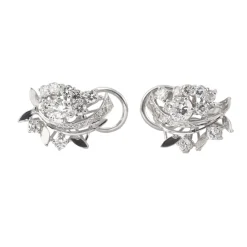 PENDIENTES Pendientes oro blanco y diamantes.