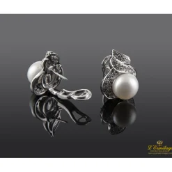 PENDIENTES Pendientes oro blanco perla australiana