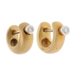 PENDIENTES Pendientes pomellato en oro amarillo y oro blanco con brillantes.