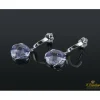 PENDIENTES Pendientes realizados en oro blanco con amatistas.