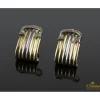 PENDIENTES Pendientes realizados en oro amarillo y oro blanco con motivo de brillantes.