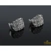 PENDIENTES Pendientes realizados en oro blanco y brillantes