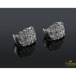 PENDIENTES Pendientes realizados en oro blanco y brillantes