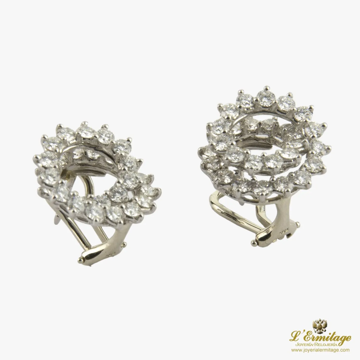 PENDIENTES Pendientes tiffany & co platino y diamantes.