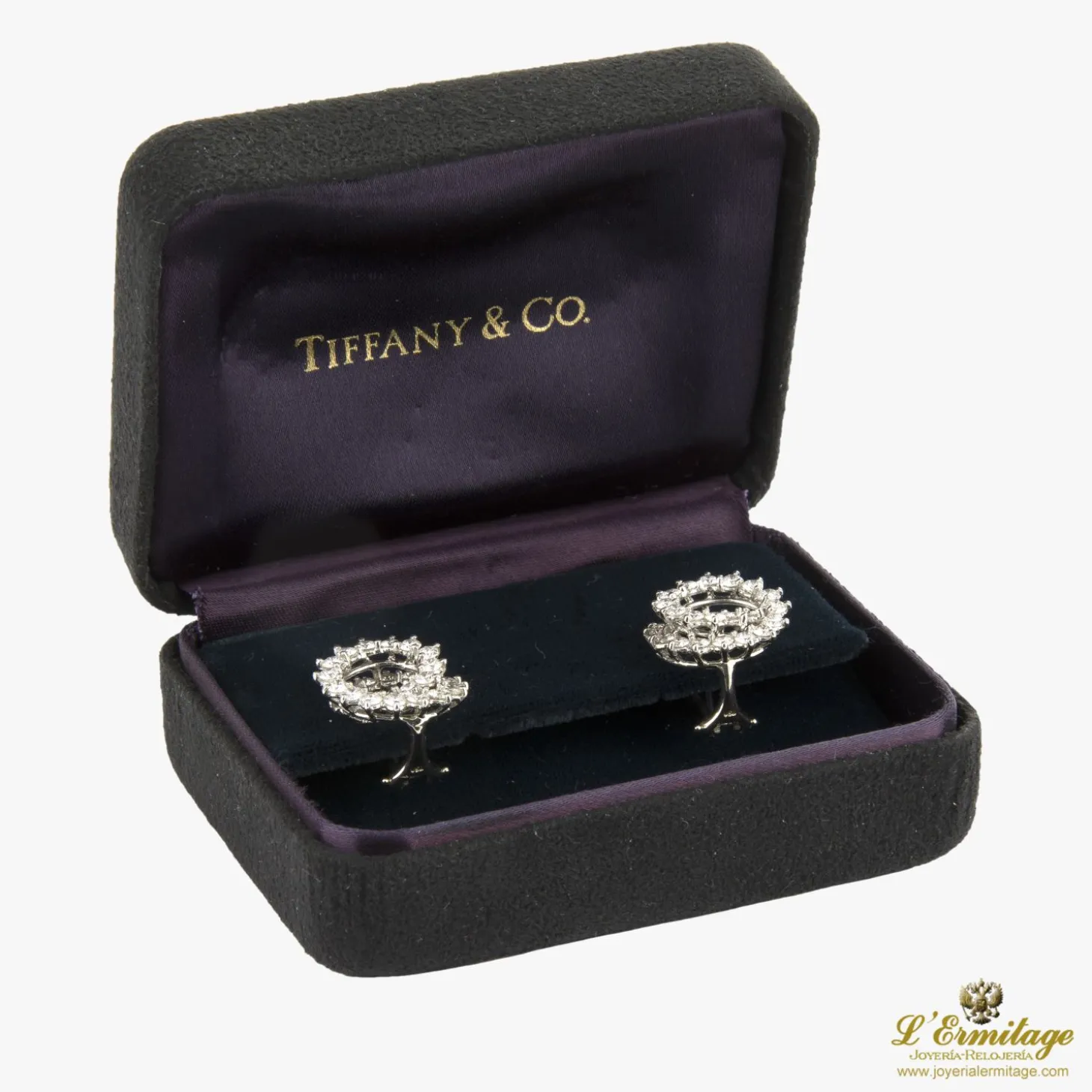 PENDIENTES Pendientes tiffany & co platino y diamantes.