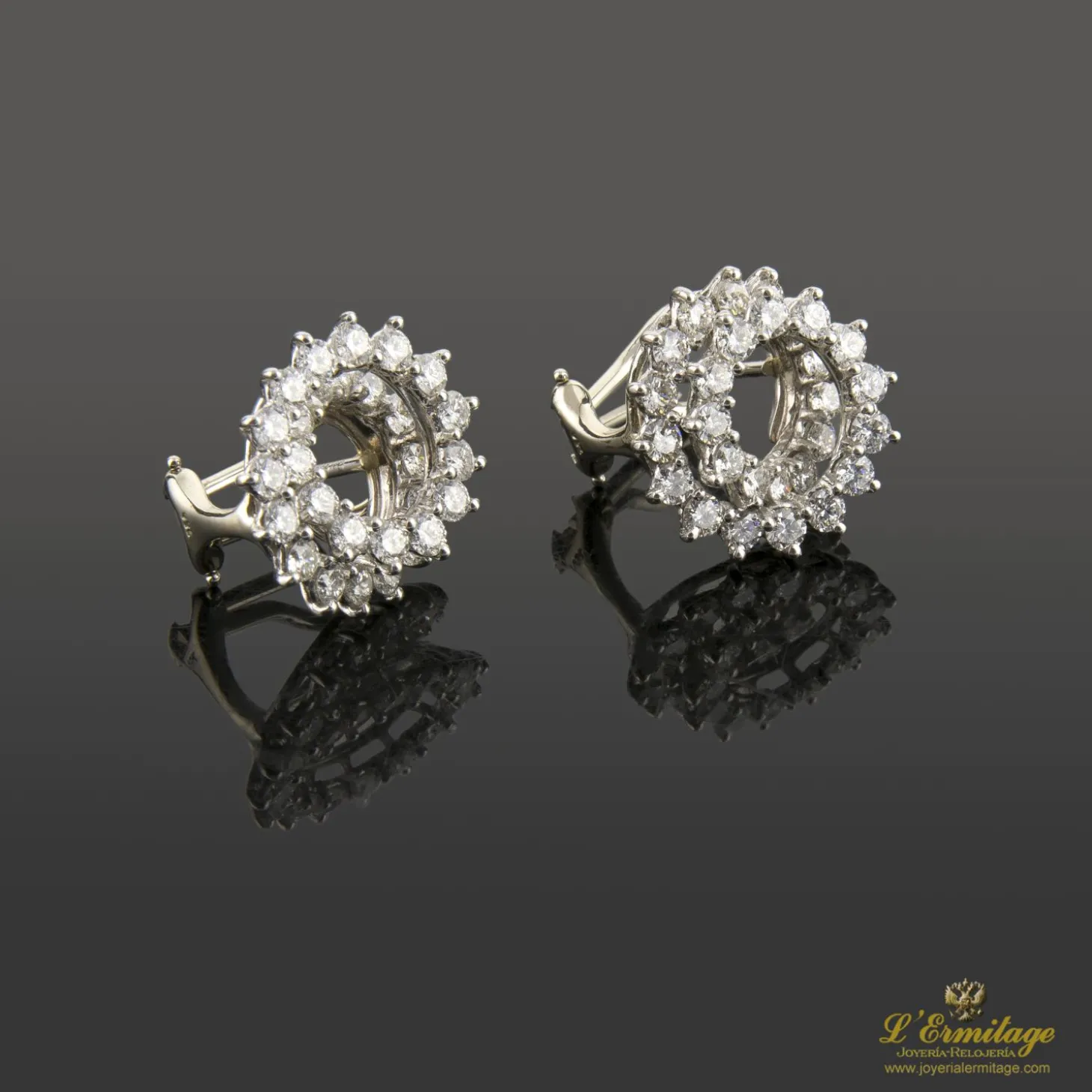 PENDIENTES Pendientes tiffany & co platino y diamantes.