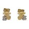 PENDIENTES Pendientes tous osito en oro amarillo con brillantes.