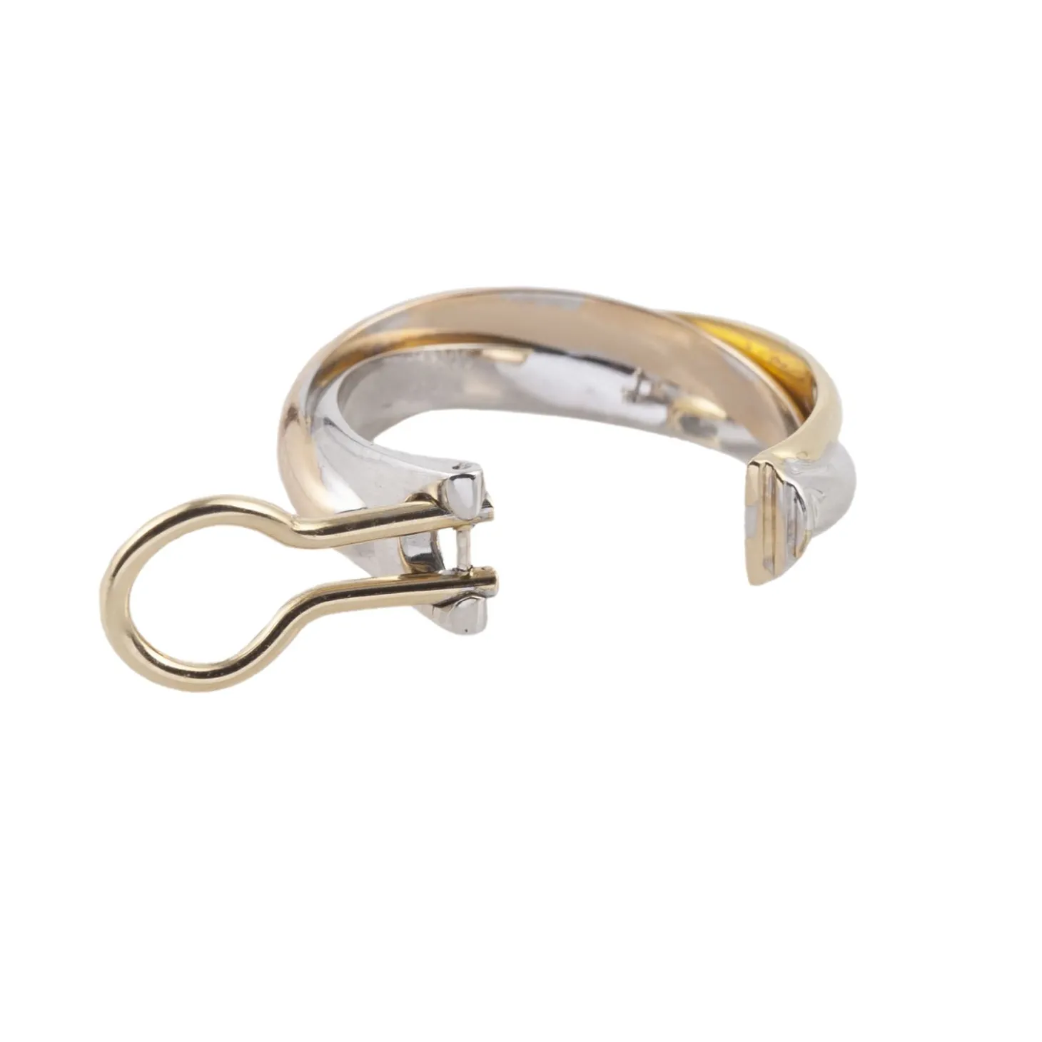 PENDIENTES Pendientes trinity de cartier en tres oros.