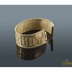 PULSERAS Pulsera ancha oro amarillo con motivos egipcios