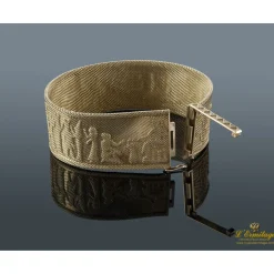 PULSERAS Pulsera ancha oro amarillo con motivos egipcios