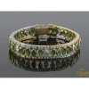 PULSERAS Pulsera art-deco esmeraldas talla pera y diamantes.