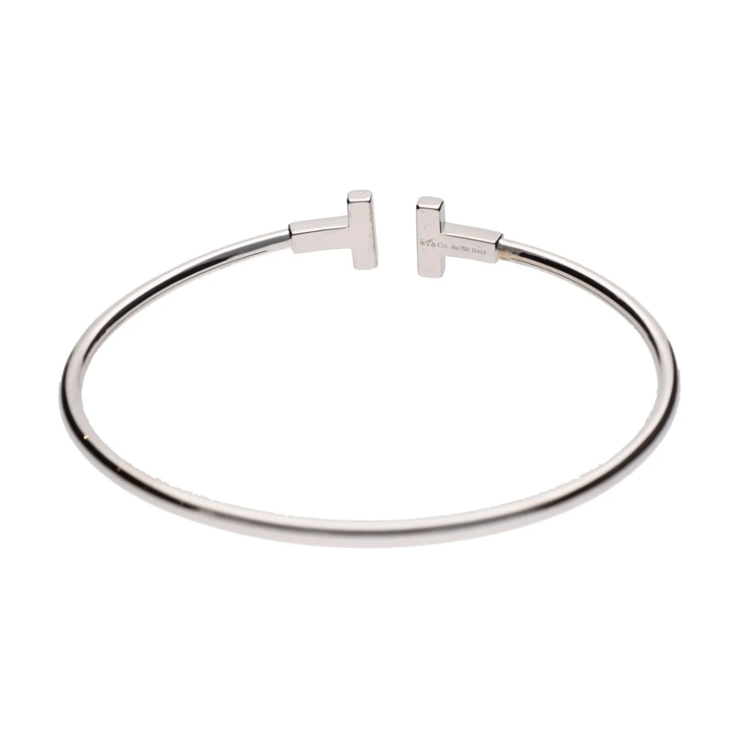 PULSERAS Pulsera de la colección t de tiffany & co en oro blanco