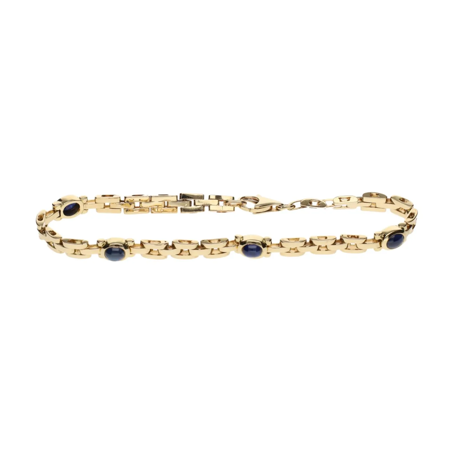 PULSERAS Pulsera en oro amarillo y zafiros.