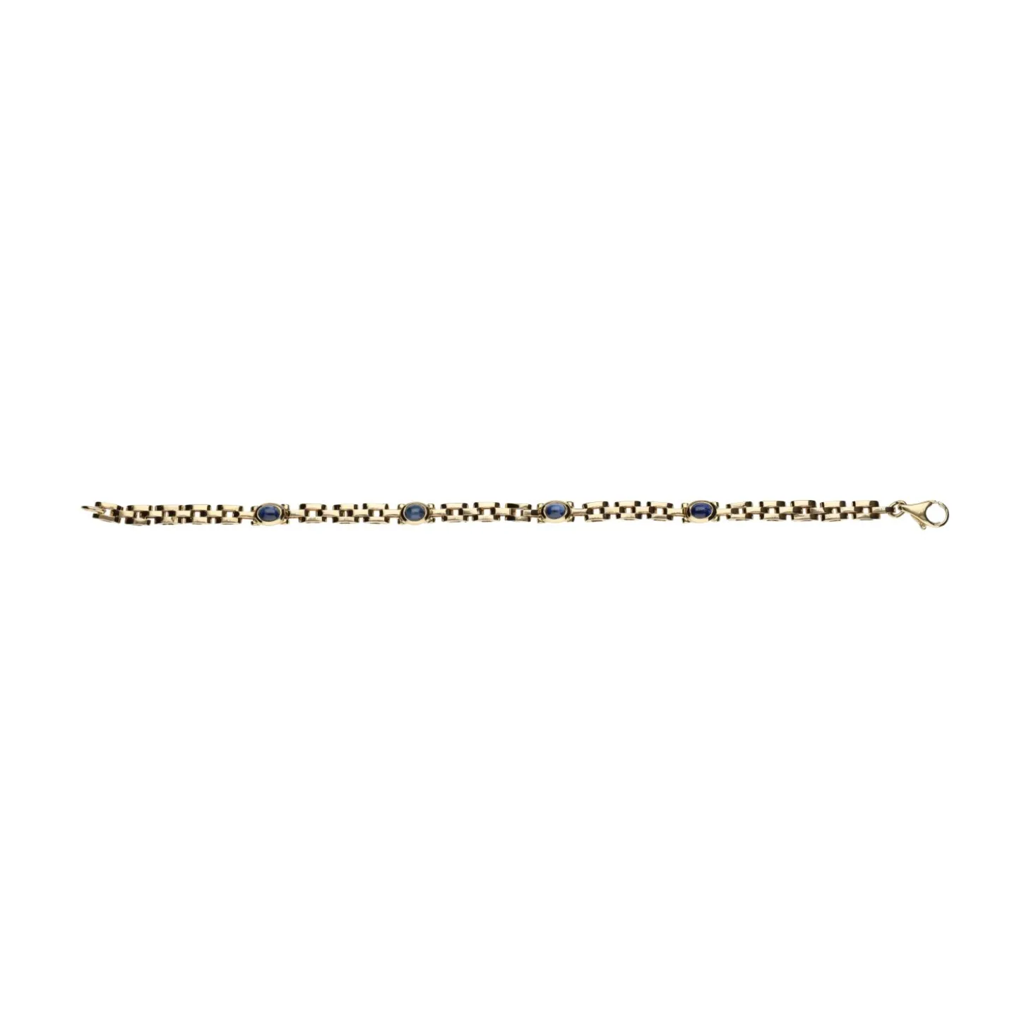 PULSERAS Pulsera en oro amarillo y zafiros.