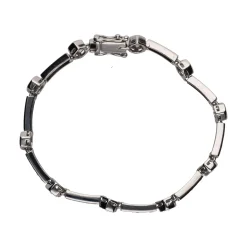 PULSERAS Pulsera en oro blanco con brillantes.