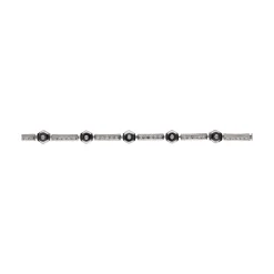 PULSERAS Pulsera en oro blanco con brillantes.