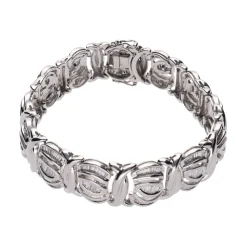 PULSERAS Pulsera en oro blanco y diamantes naturales.