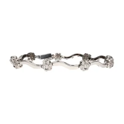 PULSERAS Pulsera en oro blanco y brillantes.