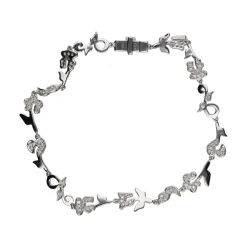 PULSERAS Pulsera firmada por tous en oro blanco con diamantes.