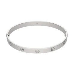 PULSERAS Pulsera love de cartier en oro blanco. Talla 20.